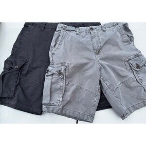 American eagle bundle classic cargo shorts black/grey size 34